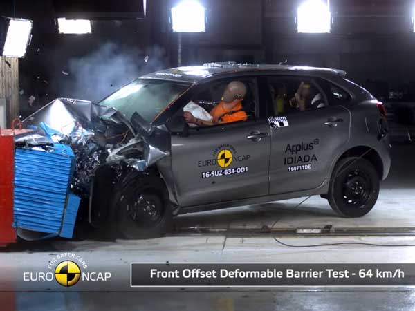 மாருதி பலேனோ - கிராஷ் டெஸ்ட்;