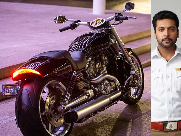 ஜெயம் ரவிக்கு பிறந்தநாள் பரிசாக கிடைத்த ஹார்லி டேவிட்சன் பைக்!