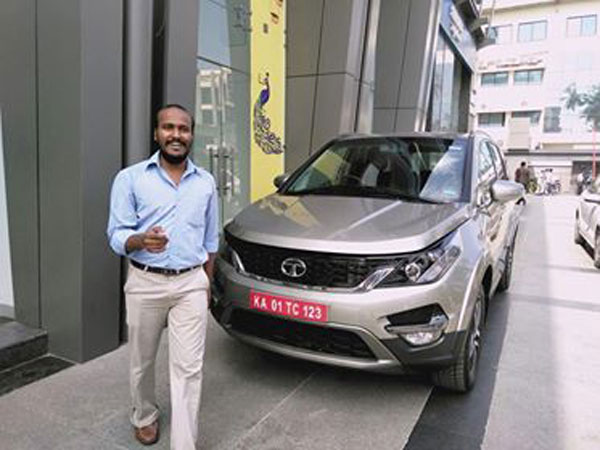  டாடா ஹெக்ஸா எஸ்யூவி பெங்களூர் டீலர்ஷிப்பில் தரிசனம்!