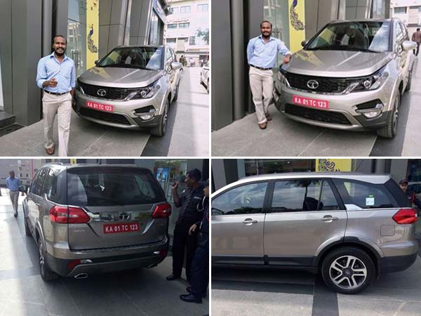  டாடா ஹெக்ஸா எஸ்யூவி பெங்களூர் டீலர்ஷிப்பில் தரிசனம்!