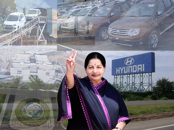 வாகன உற்பத்தி துறையில் ஜெயலலிதாவின் பங்கு!