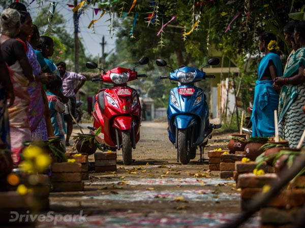 டிவிஎஸ் வீகோ ஸ்கூட்டருடன் பொங்கல் கொண்டாடிய டிரைவ்ஸ்பார்க் டீம்!