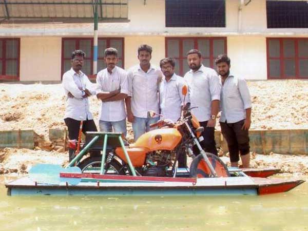 நீர் - நில பைக்கை உருவாக்கி மாணவர்கள் சாதனை!