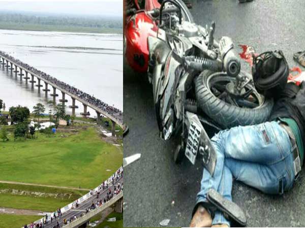 இந்தியாவின் முதல் நீளமான பாலத்தில் நடந்த முதல் விபத்து..!!