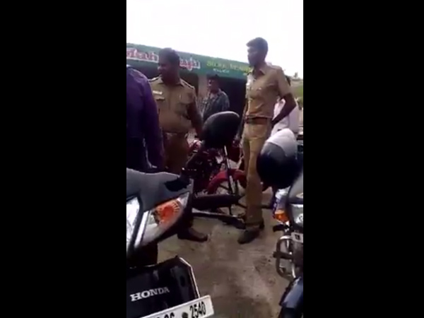 தகாத வார்த்தையில் பேசிய போலீசுக்கு அர்ச்சனை: வைரல் வீடியோ..!! தகாத வார்த்தையில் பேசிய போலீசுக்கு அர்ச்சனை: வைரல் வீடியோ..!!