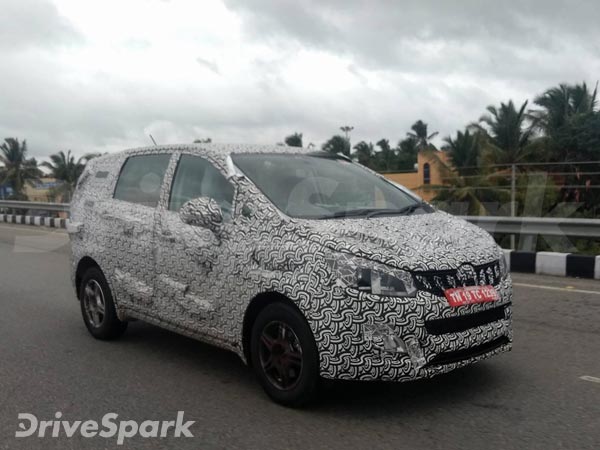 புதிய மஹிந்திரா எம்பிவி காரின் ஸ்பை படங்கள்!