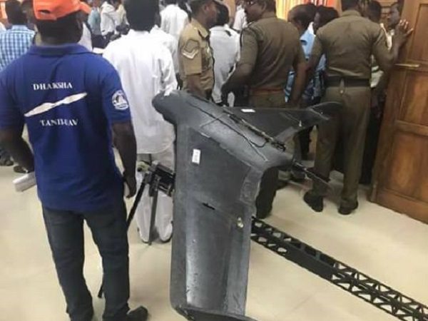 கடலூரில் ஆளில்லா விமான சேவை சமுதாய பணிகளுக்காக அறிமுகம்..!!