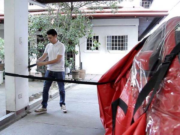 மழை வெள்ள பாதிப்பு: கார்களுக்கான பாதுகாப்பு கவர் அறிமுகம்..!!