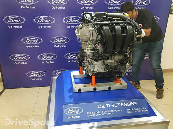 புதிய 1.5 லிட்டர் பெட்ரோல் எஞ்சினை அறிமுகப்படுத்திய ஃபோர்டு..!!