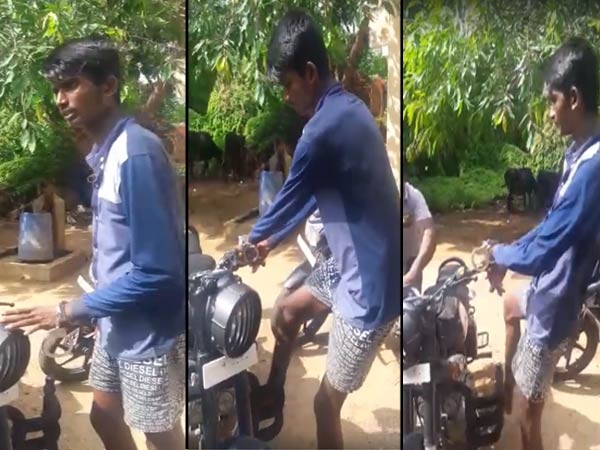 ராயல் என்ஃபீல்டு பைக் திருடனின் வீடியோ வாக்குமூலம்..!!