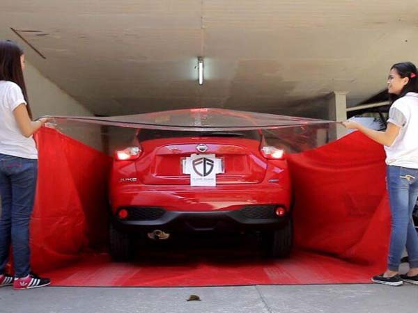 மழை வெள்ளத்திலிருந்து காரை பாதுகாக்கும் 'ப்ளட் கார்டு' கவர்!