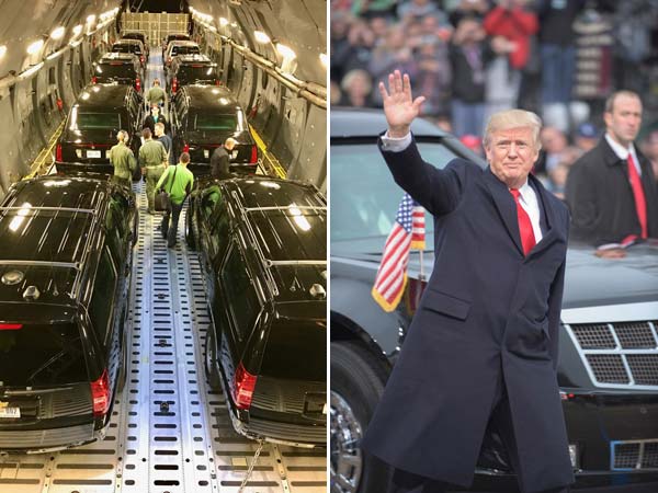 ஆசியாவை கலக்கும் அமெரிக்க அதிபரின் கார் பட்டாளம்!