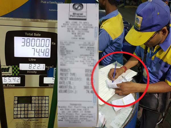 யூனிகார்ன் பைக்கிற்கு 17 லிட்டர் பெட்ரோல் போட்ட பங்க்..!!