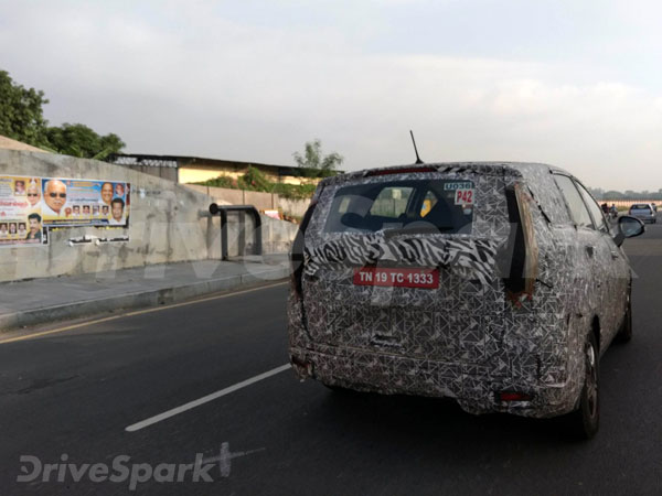 சென்னையில் மஹிந்திரா எம்பிவி கார் சோதனை ஓட்டம்: ஸ்பை படங்கள்!