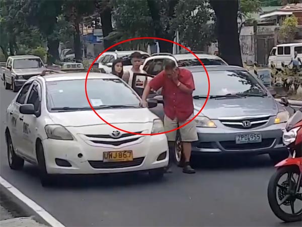 ஆத்திரத்தில் டாக்ஸி டிரைவரை சாலையில் சல்லடையாக்கிய இளம்பெண்