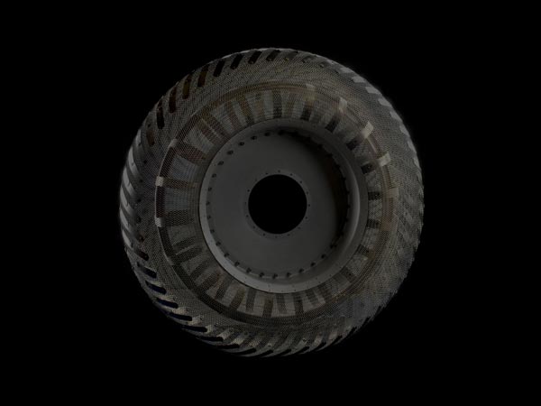 காற்றில்லாமல் இயங்கும் நாசாவின் புதுமையான டயர்..!!