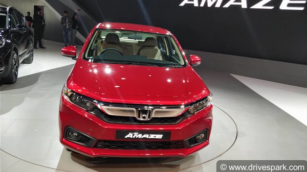 புதிய ஹோண்டா அமேஸ் கார் ஆட்டோ எக்ஸ்போவில் அறிமுகம்..!! 