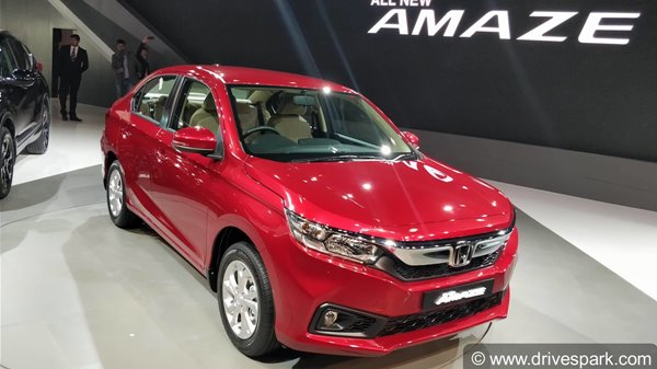 புதிய ஹோண்டா அமேஸ் கார் ஆட்டோ எக்ஸ்போவில் அறிமுகம்..!! 