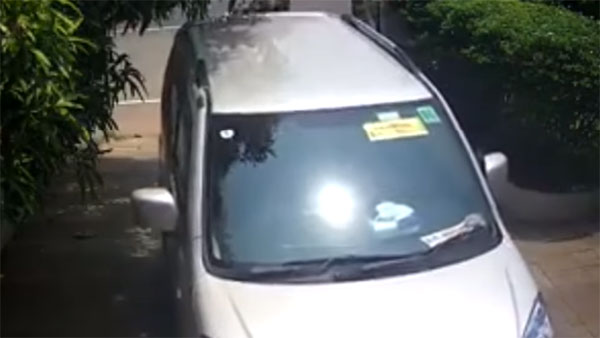 உங்கள் காரில் ஹேண்ட் பிரேக் போடவில்லை என்றால் இப்படியும் நடக்கலாம்...