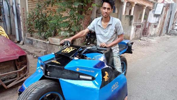  இந்தியாவின் முதல் ஆல் வீல் டிரைவ் மோட்டார்சைக்கிளை உருவாக்கிய மாணவர்!