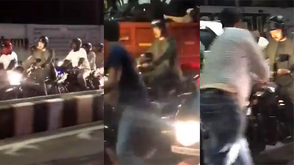 நடிகர் விஜய் பைக் ஓட்டும் வீடியோ காட்சி வைரலாக பரவி வருகிறது