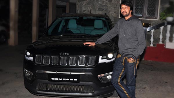 தங்கை மகளுக்கு ஜீப் காம்பஸ் காரை பரிசளித்த நடிகர் சுதீப்!
