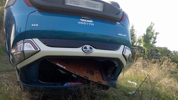 மீண்டும் ஒரு டாடா நெக்ஸான் கார் விபத்தில் சிக்கியது... இந்த முறையும்... !!