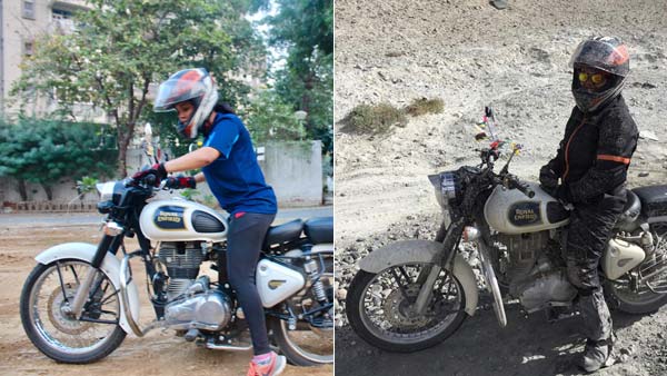 அம்மாடியோவ்...19 ஆயிரம் அடி உயர சிகரத்தை பைக்கில் எட்டி பிடித்த சாதனை மாணவி ரியா யாதவ்...! 