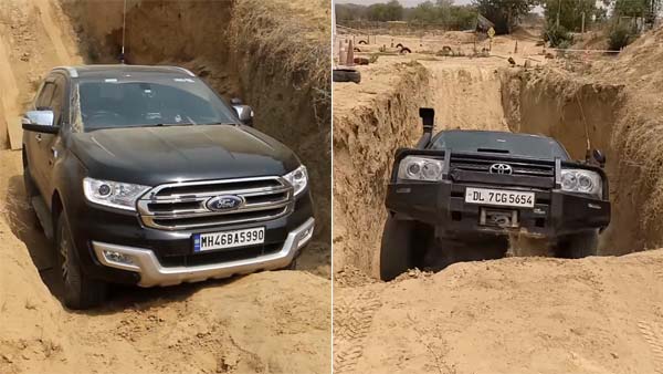 ஃபார்ச்சூனர் Vs என்டெவர் ஆப் ரோட்டில் சிறந்த கார் எது?