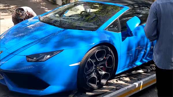 100 ரூபாய் பீட்ஸா ஆன ரூ.4 கோடி லம்போர்கினி சூப்பர் கார்...!!!