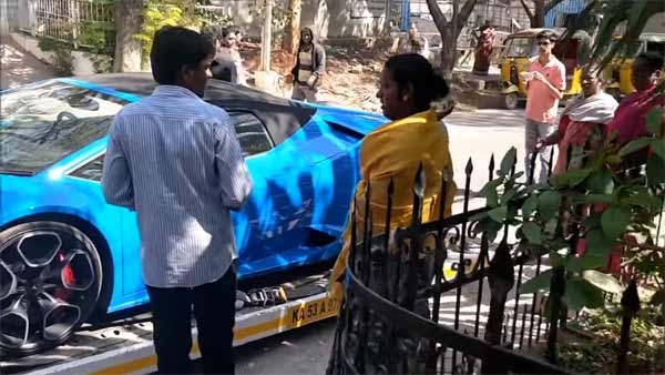 100 ரூபாய் பீட்ஸா ஆன ரூ.4 கோடி லம்போர்கினி சூப்பர் கார்...!!!