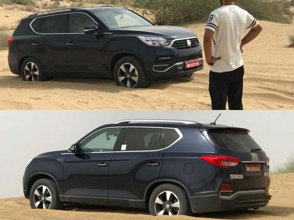 பாலைவனத்தில் வைத்து புதிய மஹிந்திரா எக்ஸ்யூவி700 சோதனை: ஸ்பை படங்கள்!!