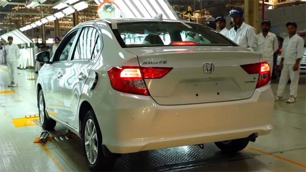 புதிய ஹோண்டா அமேஸ் காரின் உற்பத்தி துவங்கியது: 16ந் தேதி விற்பனைக்கு வருகிறது