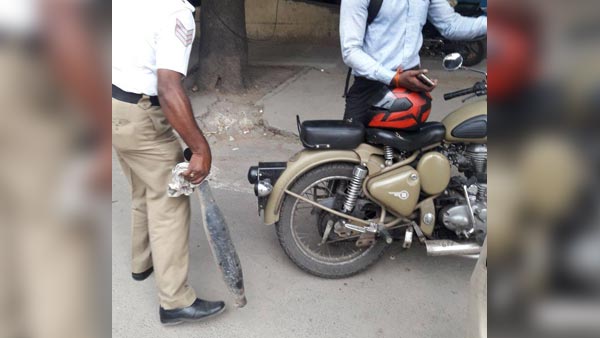 சைலன்சரை மாற்றியனால் பைக் ஆர்.சி. ரத்து.