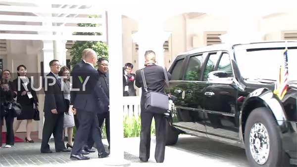 டிரம்ப் சைகை.. ரெடியான ரகசிய ஏஜென்ட்.. கொலை பீதியால் காரில் ஏறாத கிம்.. அந்த காரில் என்னதான் இருக்கு