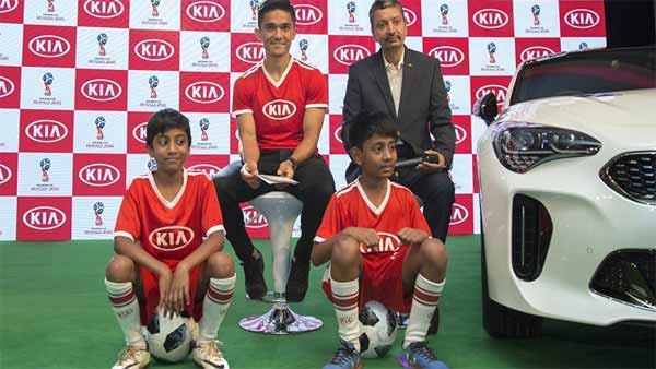 உலக கோப்பை கால்பந்து தொடரில் இந்தியாவுக்கு முதல் முறையாக வாய்ப்பு! கியாவுக்கு சுனில் சேத்ரி நன்றி!