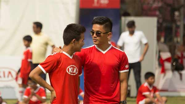 உலக கோப்பை கால்பந்து தொடரில் இந்தியாவுக்கு முதல் முறையாக வாய்ப்பு! கியாவுக்கு சுனில் சேத்ரி நன்றி!