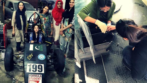 இந்திய பசங்களுக்கு போட்டியாக ரேஸ் காரில் சீறிப்பாய்ந்த பாகிஸ்தான் மாணவிகள்.. பிரதமரும் உதவினார்.. 