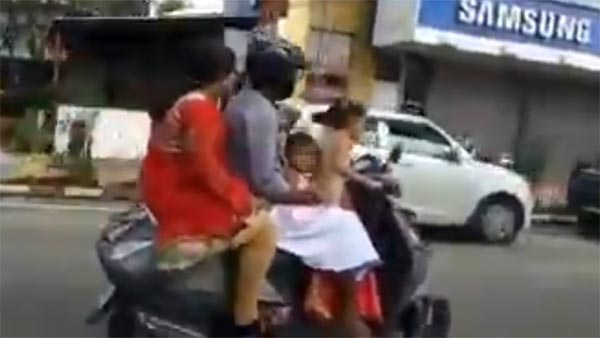 5 வயதேயான சிறுமி ஸ்கூட்டர் ஓட்டியதால் தந்தைக்கு கடும் தண்டனை.. சாலையில் சீறிப்பாயும் வைரல் வீடியோ..