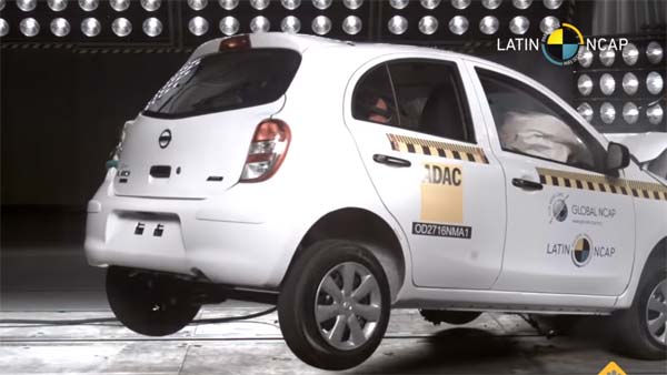 நிஸ்ஸான் காரில் பயணிப்பவர்களின் பாதுகாப்பு கேள்விக்குறி.. கிராஷ் டெஸ்ட்டில் அம்பலமானது..