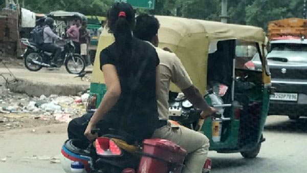 போக்குவரத்து விதிமீறிய போலீஸ் அதிகாரிக்கு சமூக வலைதளம் மூலம் தண்டனை வாங்கி கொடுத்த இளைஞர்