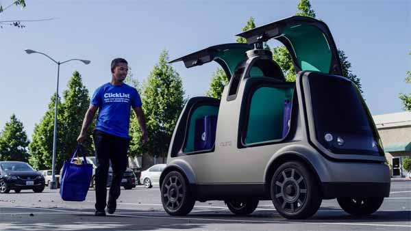 ஆளில்லா காரில் உங்கள் வீட்டில் டெலிவரி ஆகும் மளிகை சாமான்; அமெரிக்காவில் அறிமுகம் ஆளில்லா காரில் உங்கள் வீட்டில் டெலிவரி ஆகும் மளிகை சாமான்; அமெரிக்காவில் அறிமுகம்