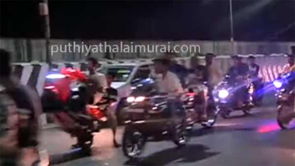 ரேஸ் ஓட்டிகளை “நொறுக்கிய” போலீஸ்…! கெத்து எல்லாம் வெத்து தானது..!