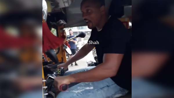 பாட்ஷா ரஜினி ஸ்டைலில் ஆட்டோ ரிக்ஸா ஓட்டிய ஹாலிவுட் சூப்பர் ஸ்டார் வில் ஸ்மித்.. வைரலாகும் வீடியோ