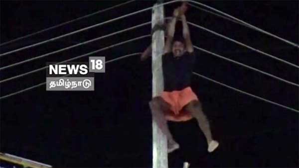 பைக்கில் இருந்து சாவியை எடுத்ததால் போலீசாரை அலற விட்ட இளைஞர்.. எங்க தலைக்கு தில்ல பாத்தியா..