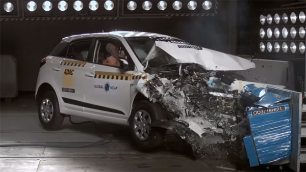 கிராஷ் டெஸ்ட்டில் முட்டி மோதி ஆவ்ரேஜ் மார்க் வாங்கிய ஹூண்டாய் எலைட் ஐ20!