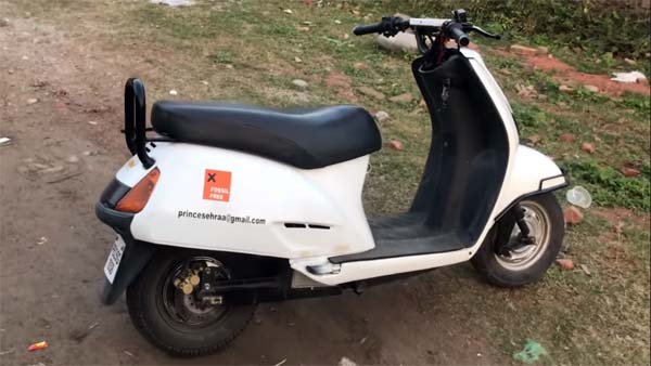 மிகவும் குறைந்த செலவில் எலெக்ட்ரிக் ஸ்கூட்டரை உருவாக்கிய இந்திய இளைஞர்... சீனாவுக்கே சவால் விடலாம்