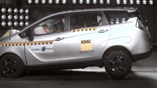 கிராஷ் டெஸ்ட்டில் அசத்திய புதிய மஹிந்திரா மராஸ்ஸோ கார்!