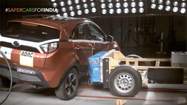 கிராஷ் டெஸ்ட்டில் 5 ஸ்டார் ரேட்டிங் பெற்ற இந்தியாவின் முதல் கார் டாடா நெக்ஸான்!