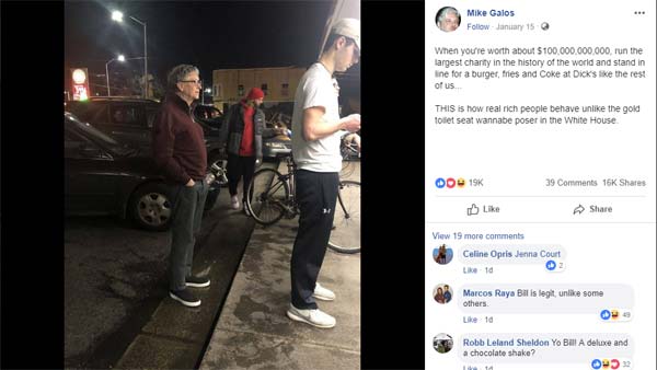 கடும் குளிரில் கடை முன்பாக வரிசையில் நின்ற பில் கேட்ஸ்... காரணம் தெரிந்தால் ஆச்சரியப்படுவீர்கள்...